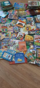 Książki w języku ukraińskim w bibliotece szkolnej