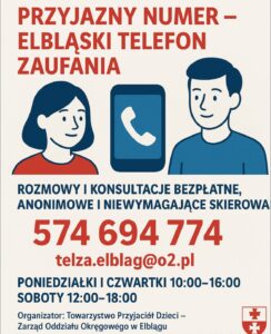 PRZYJAZNY NUMER-ELBLĄSKI TELEFON ZAUFANIA!